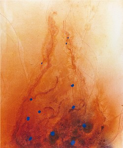 Je marche dans le soleil chaud, 40x55cm